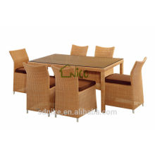 Conjunto de comedor conjunto de uso específico Rattan / material de mimbre comedor conjunto de mesa